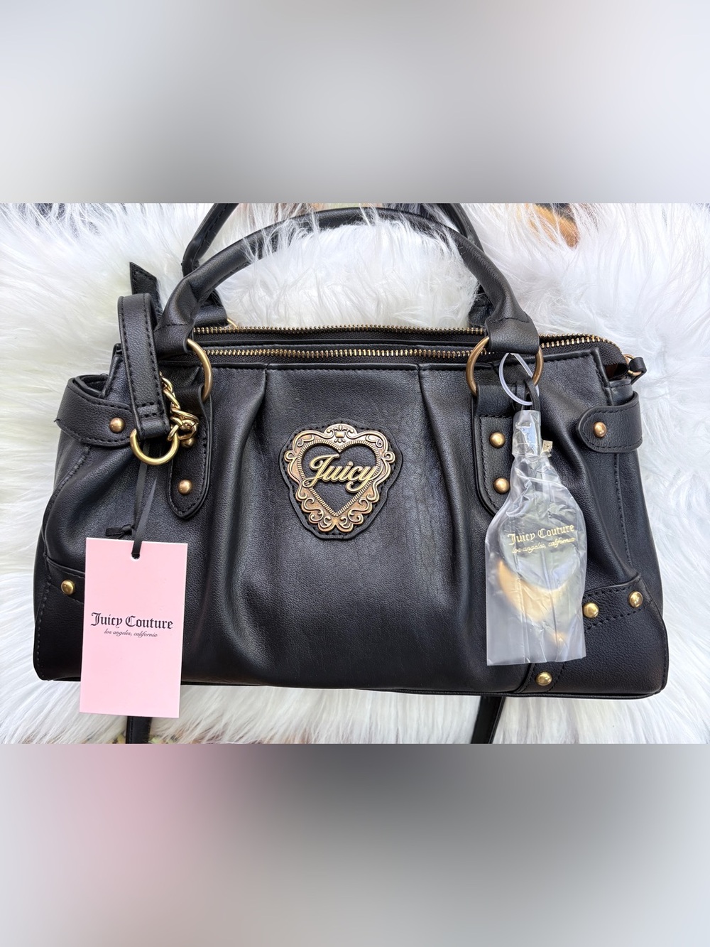 Juicy Couture Black in her era satchel Satchel
